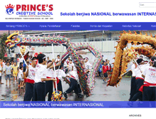 Tablet Screenshot of princes-school.com